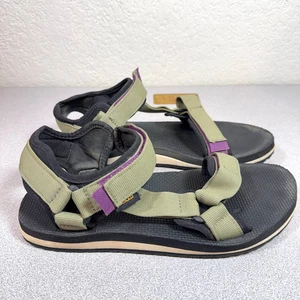 Teva Sandals Womens 8 Hiking Strappy Gray Hook & Loop Comfort Flats SN 1116543 - Picture 1 of 8
