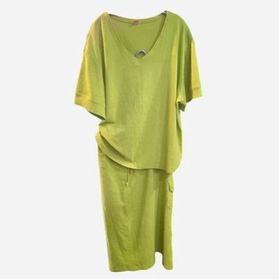 womens plus size 100% cotton skirt set size 24 - Imagem 1 de 2