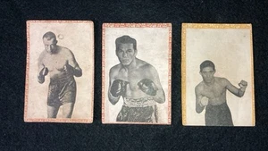 Three (3) 1946-47 Propagandas Montiel Cuba Boxing Cards - Picture 1 of 2