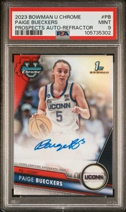 🔥 PSA 9 !! 2023 Bowman U Chrome Prospects - PAIGE BUECKERS Refractor Auto - Bild 1 von 2