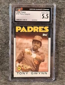 1986 Topps #10 Tony Gwynn CGC 5.5 - Picture 1 of 2