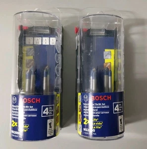 2 Packages Of Bosch Natural Stone Tile Bit Sets (NS2000) - Picture 1 of 2