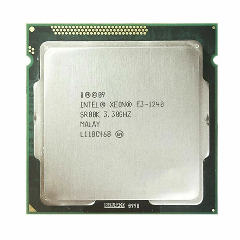 Intel Xeon E3-1240 CPU Quad Core 3.3GHz 8M 80W SR00K LGA 1155 Processor - Image 1 of 1