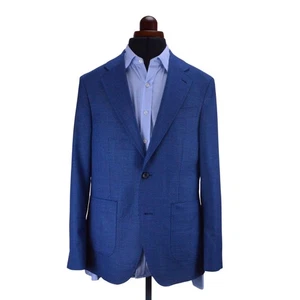 Blazer para hombre Charles Tyrwhitt 38R azul texturizado mezcla de lana de dos botones - Imagen 1 de 13