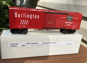 Franks Roundhouse Custom 96 Burlington Route Box Car CB&Q 63681 Toy Model Train - Picture 1 of 11
