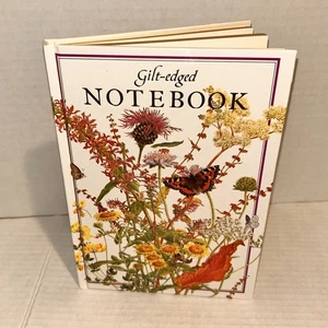 Notebook Gilt-Edged Journal Diary Summer Flowers 85 Blank Pages - Picture 1 of 10