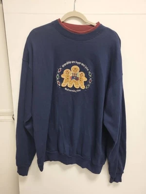 MC Sportswear Grandkids Sugar Spice Gingerbread Crewneck Sweatshirt Women 1X - Image 1 of 4