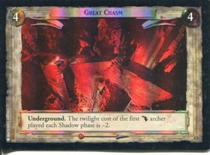 Tarjeta de Lámina CCG del Señor de los Anillos MoM 2.U118 Gran Abismo - Imagen 1 de 1