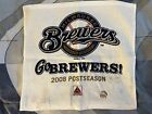 2008 Mlb Milwaukee Brewers Postseason Playoffs Rally Towel!