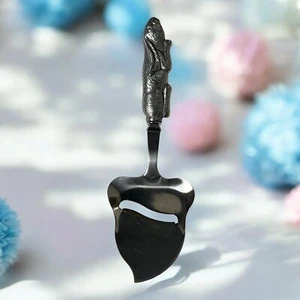 ARTHUR COURT  Vintage Rabbit Hare Bunny Cheese Spreader Aluminum Easter 8-1/2" - Picture 1 of 4