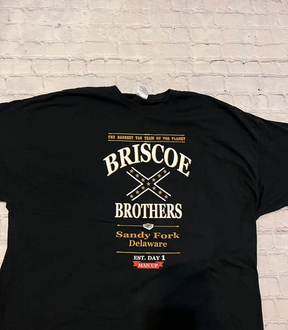 Briscoe Brothers Shirt Roh Man Up Sandy Fork Delaware 3XL AEw Jay Mark Cover