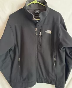 Chaqueta North Face Apex Para Hombre Mediana Negra Cremallera Completa Softshell Poliéster Nylon Abrigo - Imagen 1 de 6