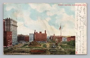 Postkarte UDB Public Square Cleveland Ohio um 1906 - Bild 1 von 2