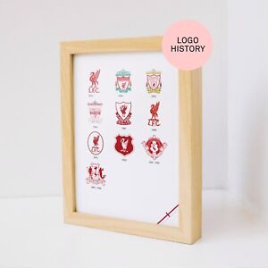 Liverpool Logo Football History Premier League Poster Soccer England Framed