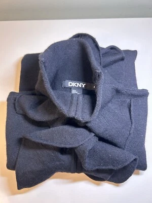 Wool Lady Chic Sweater Vtg  Ruffle From DKNY In 100% Merino Wool Sz M - Image 1 of 4