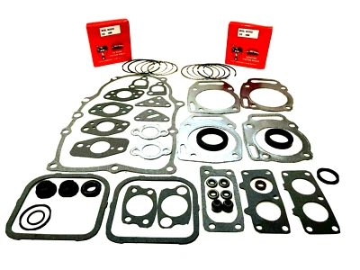 JUNTA Y 2 ANILLOS DE PISTÓN SE ADAPTA A BRIGGS & STRATTON VANGARD V DOBLE 68 MM DIÁMETRO 807620 Foto 1 de 2