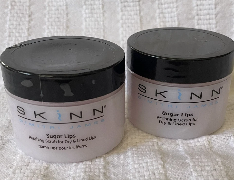 Cosméticos SKINN ~ LABIOS DE AZÚCAR Exfoliante de pulido para labios secos y forrados ~ Lote de 2 ~ Sellado Foto 1 de 1