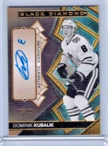 2020-21 Upper Deck Black Diamond Dominik Kubalik Pure Black Auto #'ed 93/99 - Picture 1 of 1