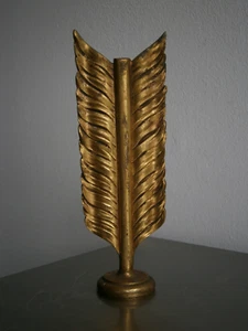 Empennage Flèche Bronze doré décoratif St Classique Symbole Ancien - Picture 1 of 9