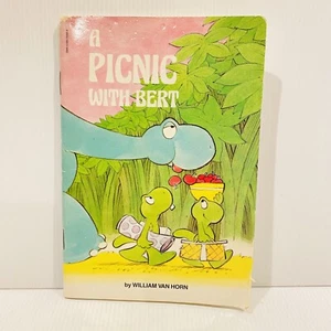 Fred & Charlie Book - A Picnic With Bert 1983 PB William Van Horn Dinosaurs - Picture 1 of 9