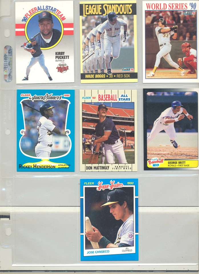 1990 Fleer Award Winners-All-Stars-MVP's-World Series-League Leaders You Pick! - Image 1 of 1