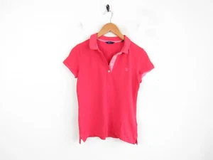 Womens Gant Pink Short Sleeve Cotton Y2K Polo Shirt Top Size Small - Picture 1 of 10