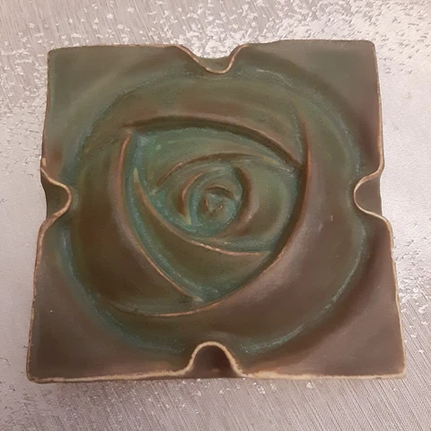 Ellison Pottery Tile Rose 3.50" Cover