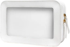 Clear Makeup Bags, TSA Approved Toiletry Bag with Zipper, Clear Makeup Organizer - Picture 1 of 7