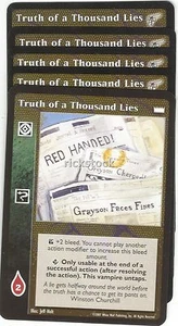 Truth of a Thousand Lies x5 KMW Lote N VTES Jyhad - Imagen 1 de 1