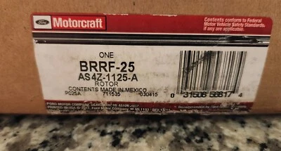 OEM NEW 2008-2011 FORD FOCUS FRONT BRAKE ROTOR AS4Z 1125 A ( O.E.M. Motorcraft ) - Image 1 of 4
