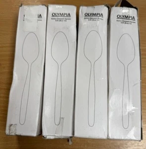 4 x Olympia Kelso Dessert Spoon, 12 Pack, Silver, New, Box Damaged - Picture 1 of 1