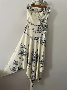 Vintage MISS DEVONSHIRE Midi Halter Drop Waist Dress Size S 8 - 10 - Picture 1 of 10
