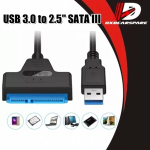 USB 3 to SATA External Converter Adapter Cable for 2.5" HDD SSD SATA III 5Gbit/s - Picture 1 of 12