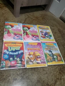Veggietales DVD Lot Of 6 5 New Sealed Fear Forgiveness True Beauty Be Yourself - Picture 1 of 10