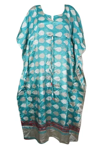 Women Maxi Kaftan Maternity Resort Wear Kimono Sleeves Beach Cover Up Dress 2XL