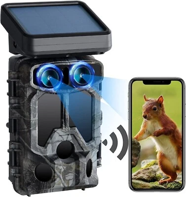 Generic TC07 Solar Wildlife Camera, 4K 30FPS 60MP WiFi Trail Camera - Image 1 of 4