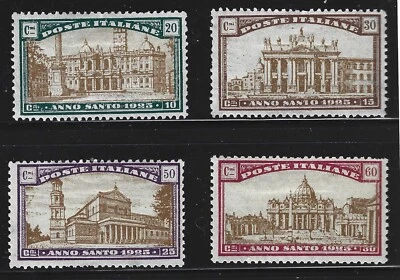 Italy 1924 #B20-23 Churches - F/VF MH - Image 1 of 4