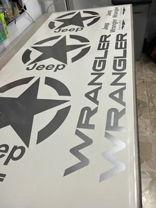 KIT AUFKLEBER FÜR JEEP WRANGLER TJ YJ GRÖßEN IDENTISCH MIT ORIGINAL - Bild 1 von 3