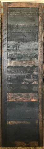 Authentic Reclaimed 24" Black Wood Barn Door - Horizontal - FREE LOCAL PICKUP Cover