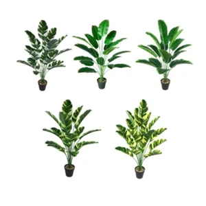 82cm Artificial Plant Large Artificial Banana Tree Fake Bird of Paradise Plastic - Picture 1 of 6