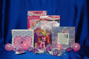 My Little Pony # 8 Napkins Loot Bag Sticker Rings Banner Games Tattoo Pinkie Pie - Picture 1 of 4