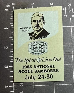 Vintage 1985 National Jamboree Boy Scouts of America BSA William D. Boyce Card - Picture 1 of 2