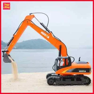 1:14 Huina 1551 RC Excavator Truck 15CH Professional Remote Control Engineering - Picture 1 of 14