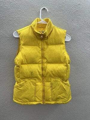 Old Navy Childrens Vest Size XS Yellow Zip Up Puffer Vest Down Fill - Image 1 of 4