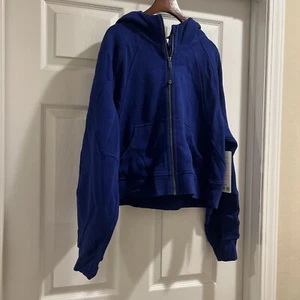 Nuevo con etiquetas Lululemon Buceo Gran Tamaño Cremallera Completa Azul Larkspur Talla: M/L - Imagen 1 de 6
