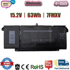 7FMXV BATTERY FOR DELL Latitude 5320 7320 7420 7520 9JM71 TN2GY 4M1JN 63Wh US - Picture 1 of 6