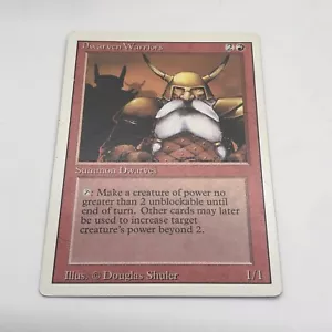 Magic The Gathering Dwarven Warriors Revised Edition Creature Dwarves Common - Picture 1 of 12