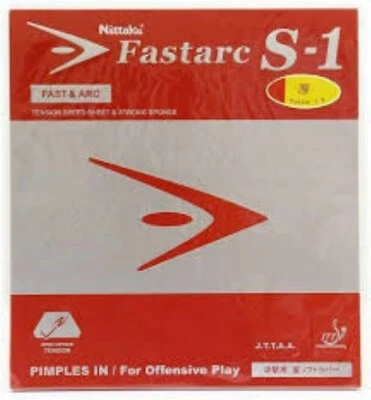 Nittaku Fastarc S-1 For Offensive Play Tensor Table Tennis Rubber