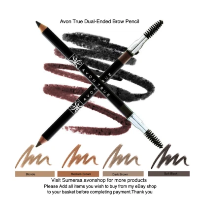 Avon True New Dual-Ended Brow Pencil with Brush ~ Great Gift ~ Free P&P - Image 1 of 4