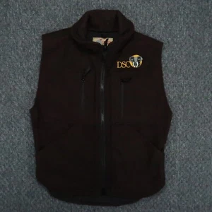 Sleeping Indian Vest Mens Small Brown Wool Blend Hunting Full Zip Pocket - Picture 1 of 9